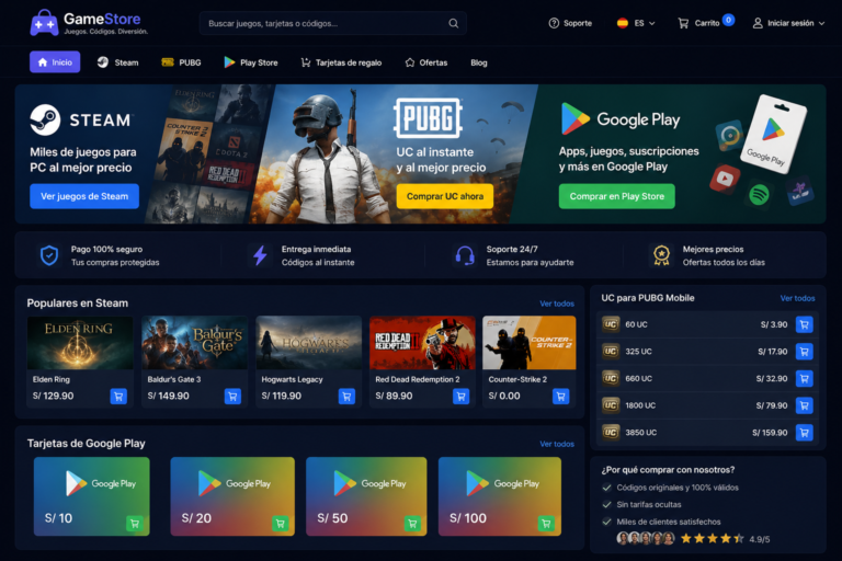 compra tus juegos fácil